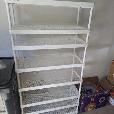 Metal Storage Shelf Approx 31 1/2" x 12 1/2" x 60 3/4"