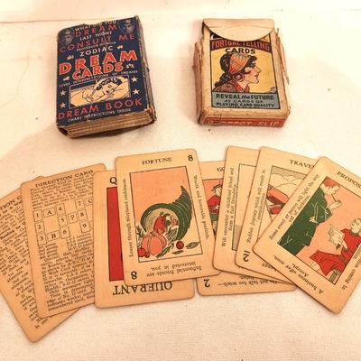 Lot #115 Vintage Zodiac Dream Cards - Fortune Telling Cards - Divination Device - early 20th Century