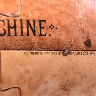 Lot #119 Antique Advertising Puzzle - White Sewing Machine Company 1883