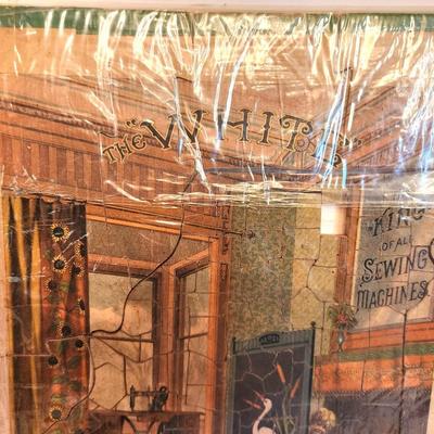 Lot #119 Antique Advertising Puzzle - White Sewing Machine Company 1883