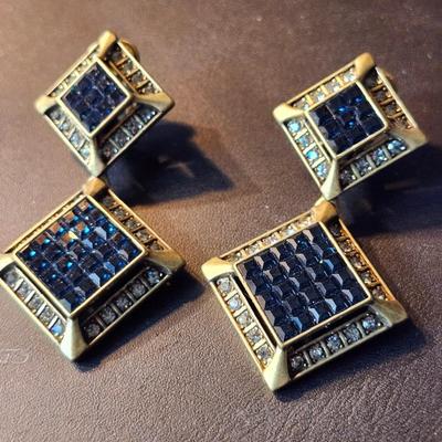 Heidi Daus Rhinestone Clip earrings
