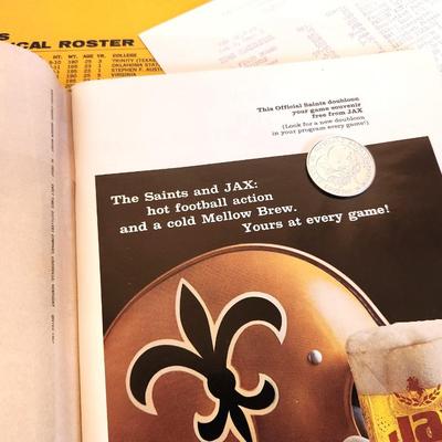 Lot #125 New Orleans Saints Program - 1967 1st Season - Saints vs. Browns