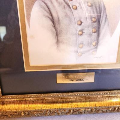 Lot #127 Thomas "Stonewall" Jackson portrait - framed