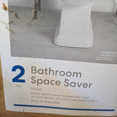 Nickel 2-Tier Simply Essential Bathroom Space Solver (G)