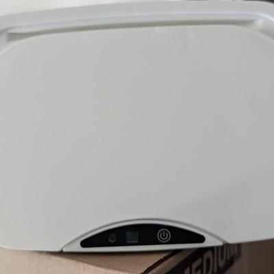 Pair Of White Small Trash Cans