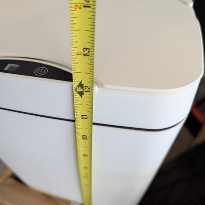 Pair Of White Small Trash Cans