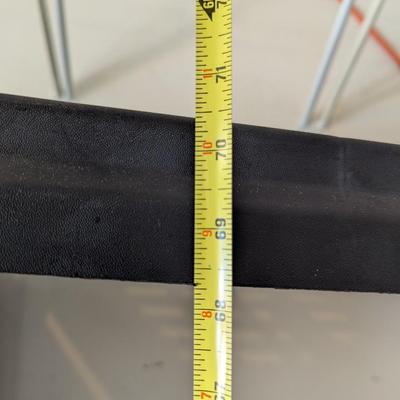 36" x 17" x 70 1/2" 5 Tier Plastic Black Shelf (G)