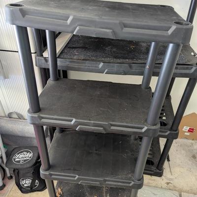 21" x 13" x 49" 4 Tier Plastic Shelf (G)