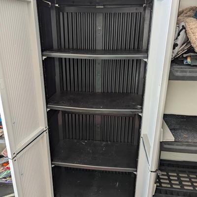 13" x 27" x 68" Plastic Utility Cabinet #1 (G)