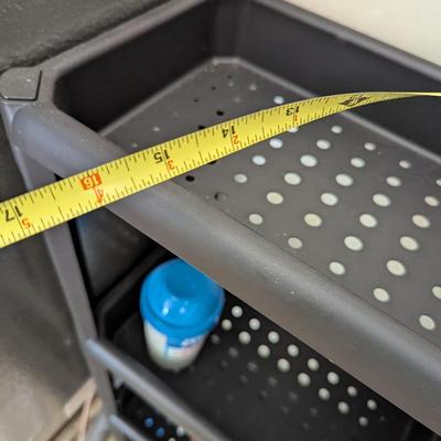 4 Tier Plastic Shelf 9" x 40" x 15 1/2" (G)