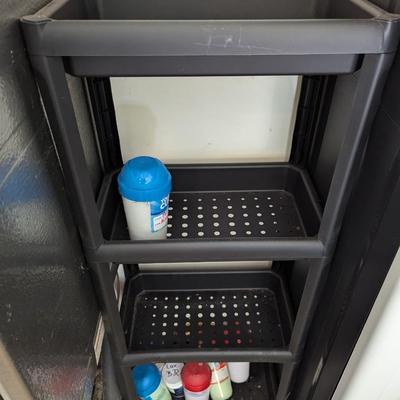 4 Tier Plastic Shelf 9" x 40" x 15 1/2" (G)