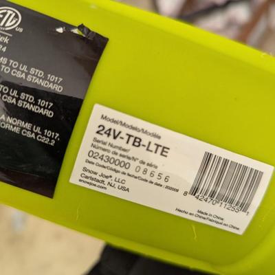24V Ion Sunjoe Blower With Battery (G)