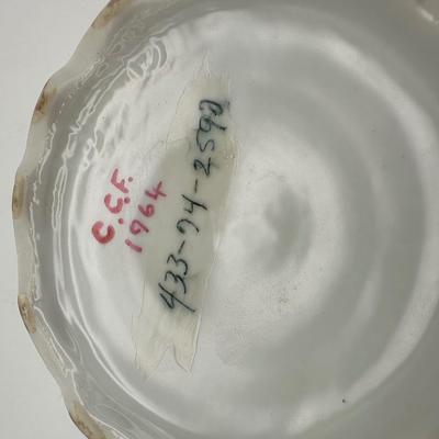 Vintage Hand-Painted Reticulated Porcelain Bowl