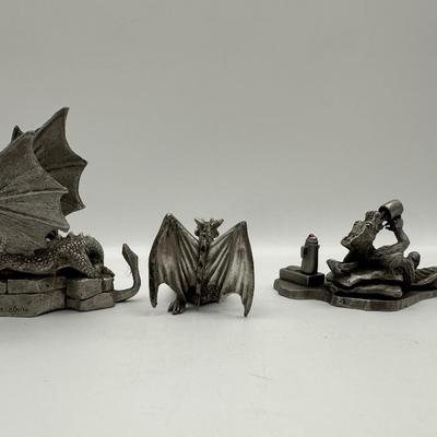 Vintage Rawcliffe Pewter Dragon Collection
