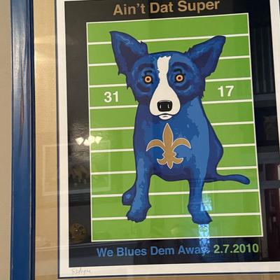We Blues Dem Away framed artwork
