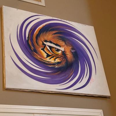 LSU framed art