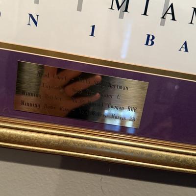 LSU framed art