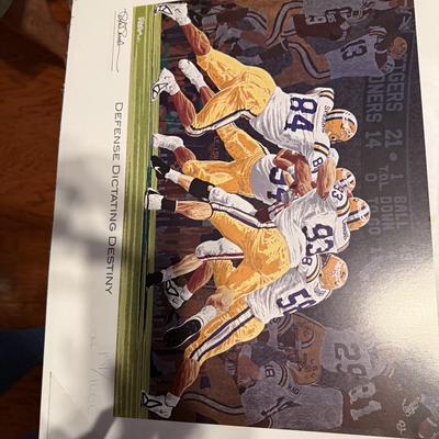 LSU framed art