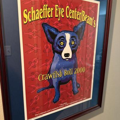 LSU framed art
