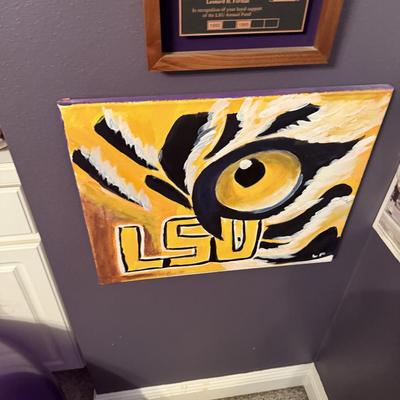 LSU framed art