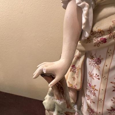 Pair of Vintage Porcelain Figural Lamps – Rococo Couple