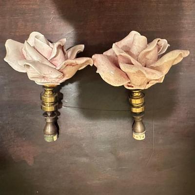 Pair of Vintage Porcelain Figural Lamps – Rococo Couple