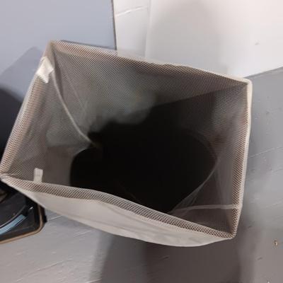 ORECK XTENDED LIFE VACUUM, CLOTHES HAMPER, IRON AND BOARD