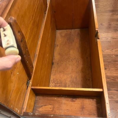 One Drawer Pine Blanket Chest (H-MG)