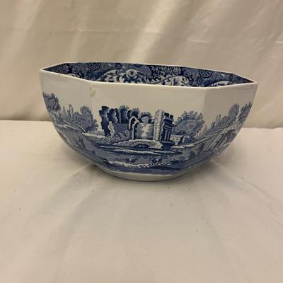 Spode Octagon Shaped Bowl, Delft Jar & Two Tiles (DR-MG)