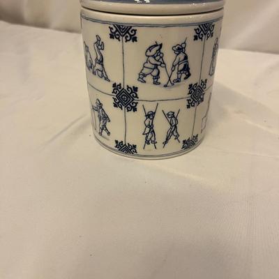 Spode Octagon Shaped Bowl, Delft Jar & Two Tiles (DR-MG)