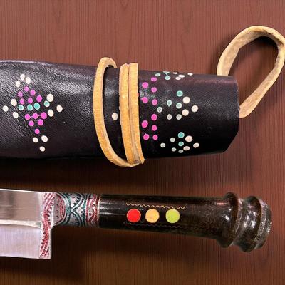 Uzbek Handmade Pichok Fixed Blade Knife (K)