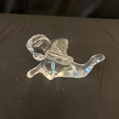 Baccarat, Waterford & Stuben Crystal Figurines & Vase (O-MG)