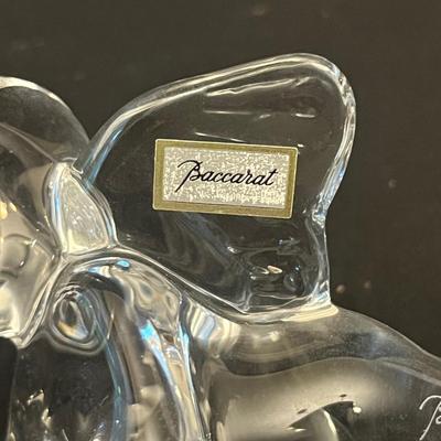 Baccarat, Waterford & Stuben Crystal Figurines & Vase (O-MG)