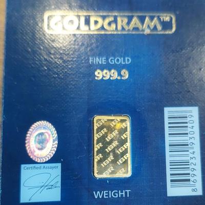 0.5 gram Gold Bar