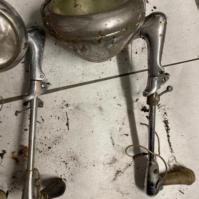 4 vintage car spotlights