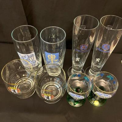 German Glass Beer Steins, Glasses & Books (O-MG)