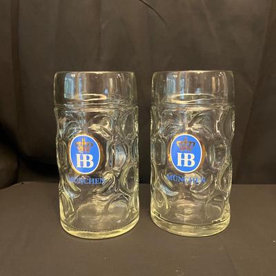German Glass Beer Steins, Glasses & Books (O-MG)