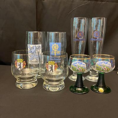 German Glass Beer Steins, Glasses & Books (O-MG)