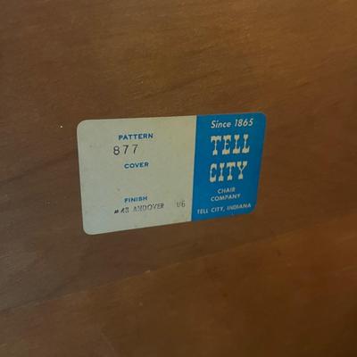 Tell City Chair Co. Young Republic Petite Roll Top Secretary & Chair (O-MG)