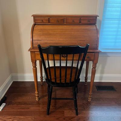 Tell City Chair Co. Young Republic Petite Roll Top Secretary & Chair (O-MG)