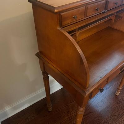 Tell City Chair Co. Young Republic Petite Roll Top Secretary & Chair (O-MG)