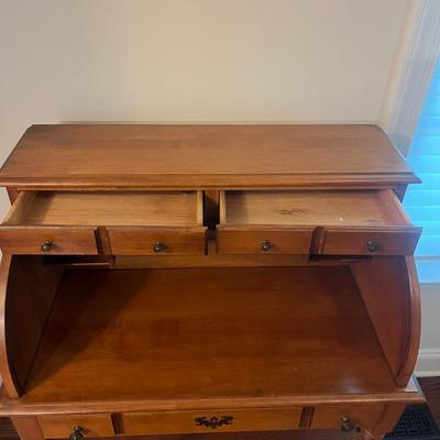 Tell City Chair Co. Young Republic Petite Roll Top Secretary & Chair (O-MG)