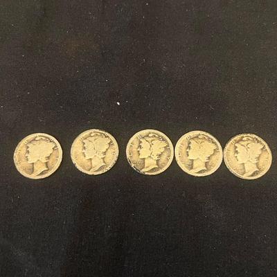 16 Mercury Dimes (O-MG)