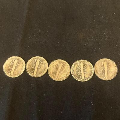16 Mercury Dimes (O-MG)