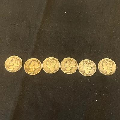 16 Mercury Dimes (O-MG)