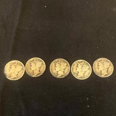16 Mercury Dimes (O-MG)