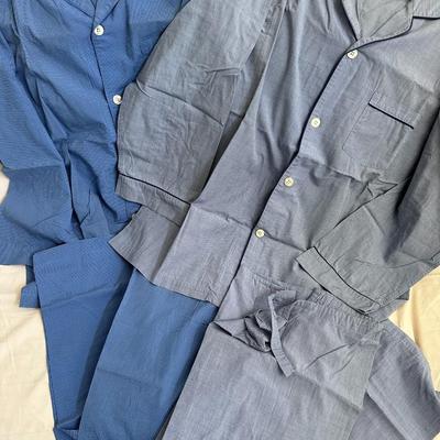 Brooks Brothers Mens Pajama Set, 2 pair long sleeve/leg, XL (B3)