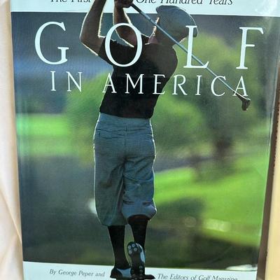 Golfer's Lot: 6 Baseball Caps, Books, Nike Shirt, Binoculars AND Tervis Tumbler (New) (B3)