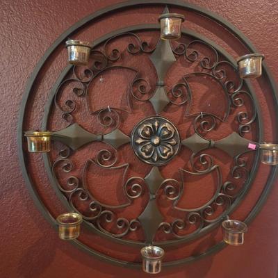 Sale Photo Thumbnail #26: Mirror - 46”
Clock - 39”
Candle holder
Decor