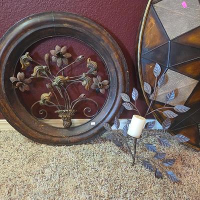 Sale Photo Thumbnail #24: Mirror - 46”
Clock - 39”
Candle holder
Decor